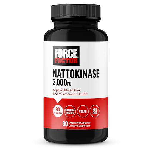 Suplemento Nattokinase Force Factor 2000 FU para la Salud Cardiaca y Presión Arterial, 90 Cápsulas Vegetales, No GMO, Vegano, Sin Gelatina - imagen 3