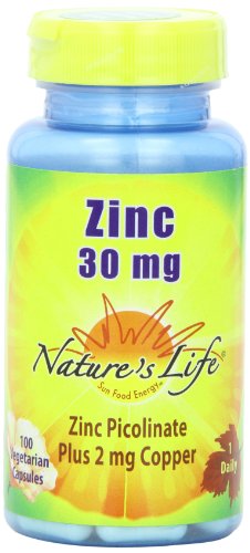 Zinc Picolinato de Nature's Life 30mg con 2mg de Cobre - Suplemento de Zinc Quelado para Inmunidad, Corazón, Piel y Músculos - 100 Cápsulas, 100 - imagen 2
