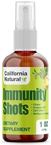 California Natural Inmunidad Shots de 1 oz, Jengibre Orgánico, Aceite de Orégano - Potente Refuerzo Inmunológico - Apoyo al Sistema Inmunológico - imagen 5