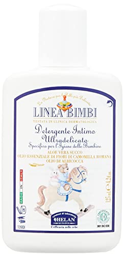 Helan Línea Bimbi Jabón Íntimo Bio para Niñas con Aloe Vera, Aceites Esenciales de Albaricoque y Manzanilla - Testado Microbiológicamente, 125ml - imagen 1