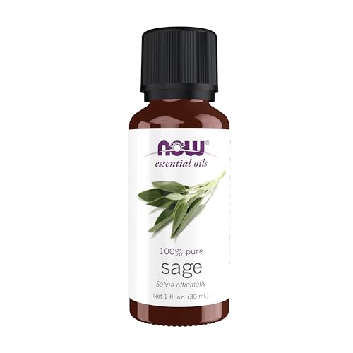 Aceite Esencial NOW, Aceite de Salvia, Aroma Normalizante, Destilado al Vapor, 100% Puro, Vegano, Tapa a Prueba de Niños, 1 Onza - imagen 4