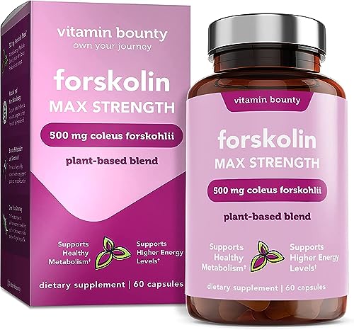 Vitamin Bounty Forskolin Máxima Potencia para Pérdida de Peso - Suplemento Natural de Extracto de Raíz de Coleus Forskohlii - 20% de Polvo de - imagen 5
