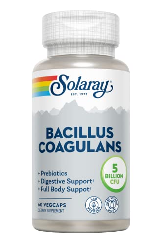 SOLARAY Probiótico Bacillus Coagulans - 5 Mil Millones de Microorganismos Vivos - Apoyo Digestivo y de Salud Intestinal - Probioticos para Salud - imagen 2