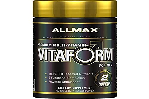 ALLMAX Nutrition Vitaform Premium, Vitaminas de Rendimiento para Hombres, 60 Tabletas - imagen 6