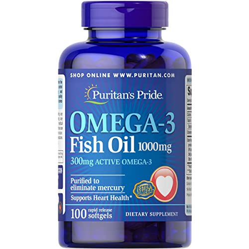 Aceite de Pescado Omega-3 Puritan's Pride 1000 Mg, 100 Cápsulas - imagen 5