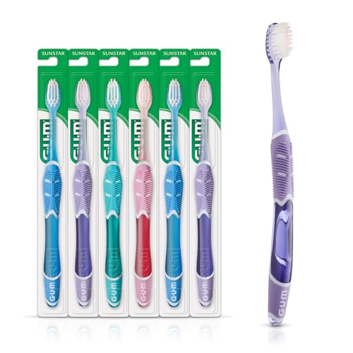 Cepillo de Dientes GUM Sensitive Clean para Adultos con Cerdas Ultra Suaves y Cabezal Compacto, 1 Cuenta (Paquete de 6) - imagen 5