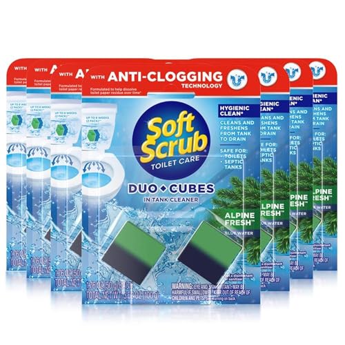 Duo-Cubos Limpiador de Inodoro Soft Scrub, Frescura Alpina, 2 Piezas (Paquete de 7) - imagen 4