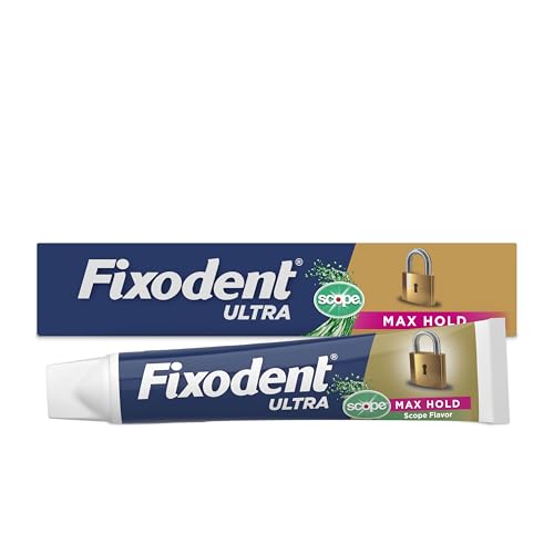 Adhesivo para Dentaduras Fixodent Ultra Max Hold Plus Scope 1.8oz - imagen 1
