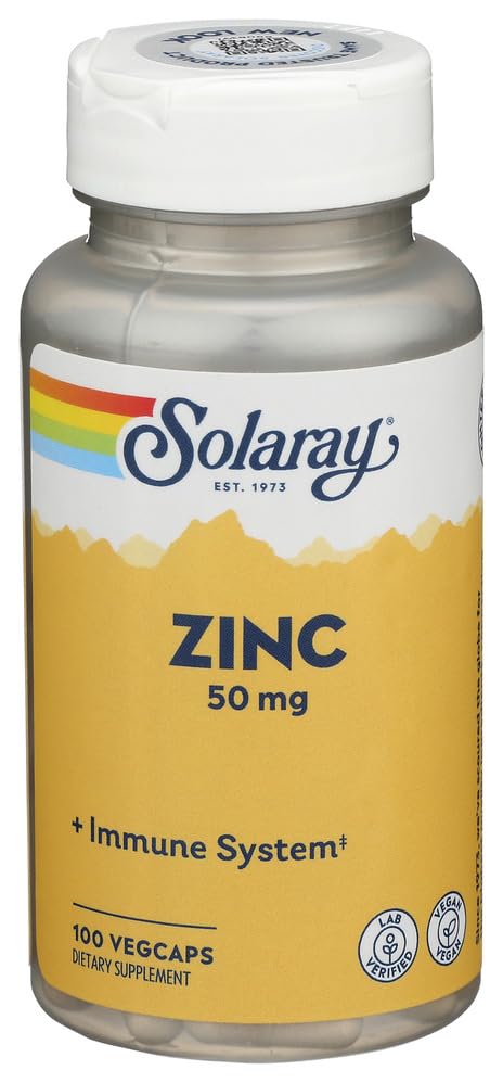 Solaray Zinc 50 mg, 100 Cápsulas Vegetales - imagen 2