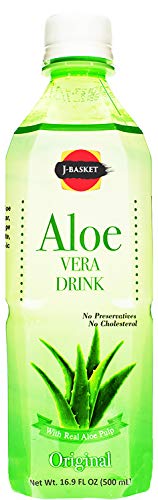 J-Basket, Bebida de Aloe Vera Sabor Original, 16.9 Fl Oz - imagen 5