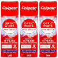 Pasta Dental Blanqueadora Colgate Optic White Pro Series, 3 Paquetes, Sabor Menta Brillante, 5% Peróxido de Hidrógeno, 3.0 OZ - imagen 1