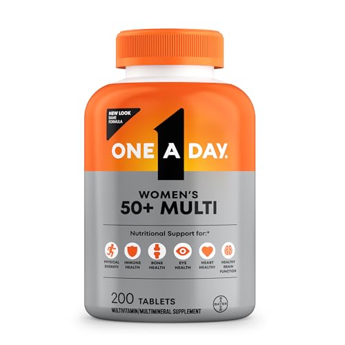One A Day Multivitamínico para Mujeres de 50 Años o Más, 200 Tabletas con Vitaminas D, C, E, Zinc y Biotina - imagen 3