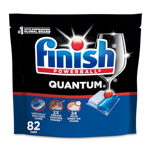 Pods para Lavavajillas Finish Quantum, Detergente Sin Prelavado, Elimina Manchas y Grasa Secas de 24 Horas, Brillo Impecable, 82 Contenido - imagen 4
