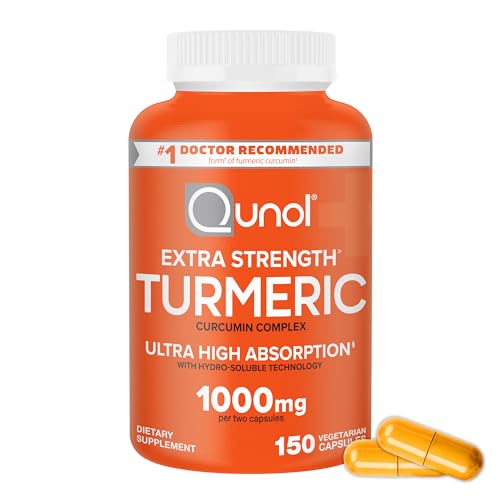 Suplemento de Cúrcuma Qunol, 1000mg con Ultra Alta Absorción, Cápsulas de Fuerza Extra para Soporte Articular, 150 Contenido - imagen 2