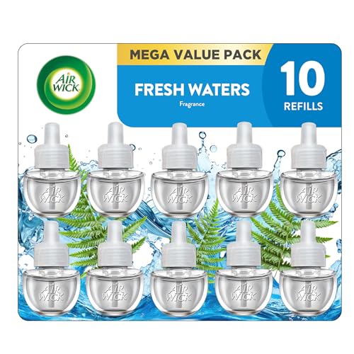 Recarga de Aceite Aromatizante Airwick Plug In, Infusionada con Aceites Esenciales, Ambientadores para el Hogar, Fresh Waters, 10 piezas - imagen 2