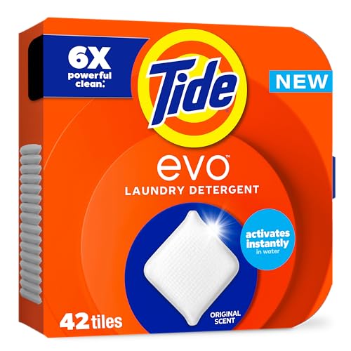 Detergente para Ropa Tide evo Original, 42 unidades, Concentrado, Compatible con HE, Disolución Instantánea, Combate Manchas Efectivamente - imagen 2