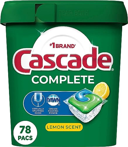 Cápsulas para Lavavajillas Cascade Complete, Detergente en Gel, Aroma a Limón, 78 Piezas - imagen 2