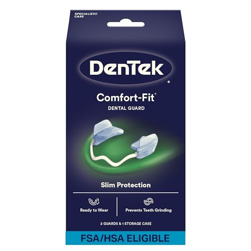 DenTek Comfort-Fit Protector Dental, Férula para Bruxismo Nocturno, Paquete de 2 Protectores y 1 Estuche de Almacenamiento - imagen 3