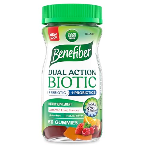 Gomitas Benefiber Prebióticas GLP-1 con Probióticos para la Salud Digestiva, Surtido de Frutas - 50 Unidades - imagen 2
