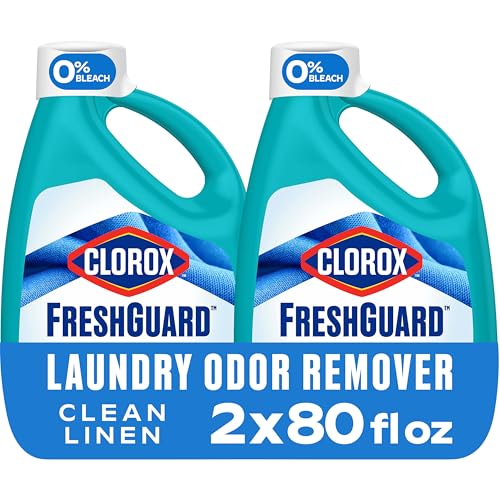 Removedor de Olores para Ropa Clorox FreshGuard, 0% Cloro, Aroma a Ropa Limpia, 80 Oz, Paquete de 2 (El paquete puede variar) - imagen 2