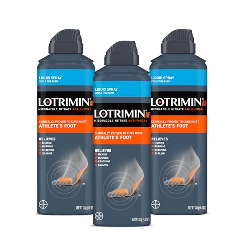 Spray Líquido Lotrimin AF para Pie de Atleta, Miconazol Nitrato 2%, Tratamiento Clínicamente Efectivo, 4.6 Onzas (Paquete de 3) - imagen 5