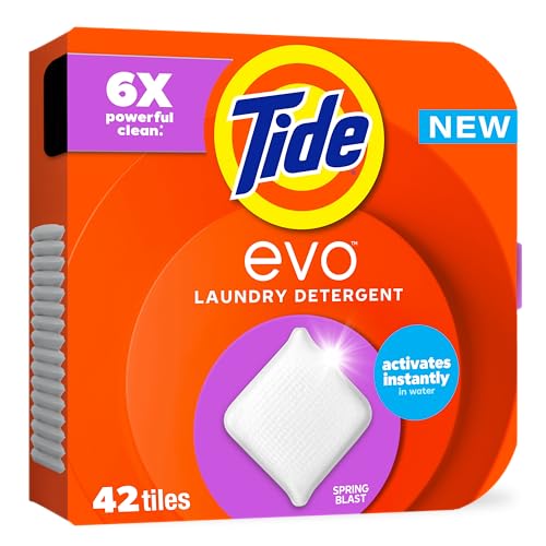 Detergente para Ropa Tide evo Aroma Explosión Primaveral, 42 Contenidos, Concentrado, Compatible HE, Disolución Instantánea, Combate Manchas - imagen 1
