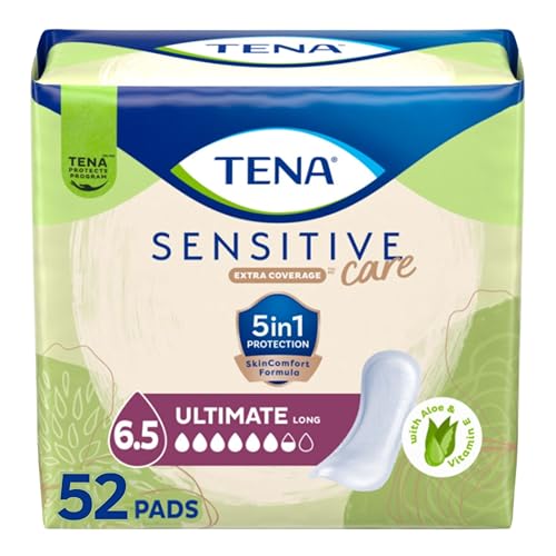 Toallas Absorbentes Tena Sensitive Care para Incontinencia, Postparto y Control de Vejiga para Mujeres, Ultra Absorbentes, Extra Cobertura, Largas, - imagen 6