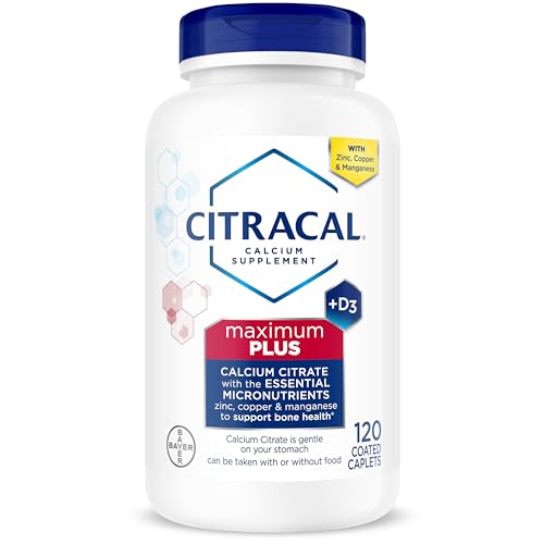 Suplemento de Calcio Citracal Maximum Plus - Citrato de Calcio con Vitamina D3, Zinc y Minerales Esenciales para la Salud Ósea, 12 Años+, 120 - imagen 3