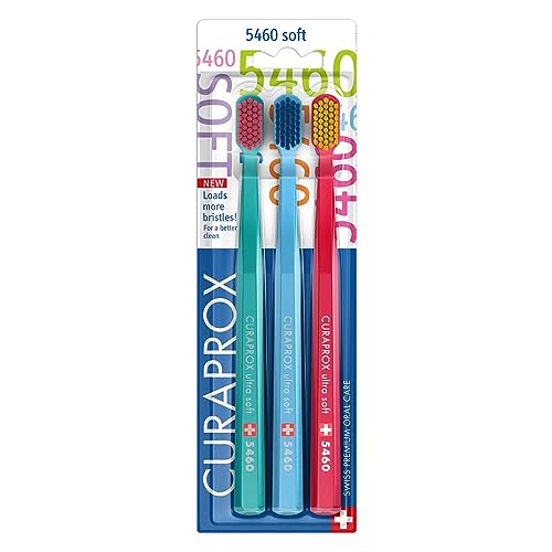 Cepillo de Dientes Curaprox CS 5460 Ultra Suave – Para Dientes y Encías Sensibles | Eliminación Suave de Placa | Paquete de 3 | Color Aleatorio - imagen 6