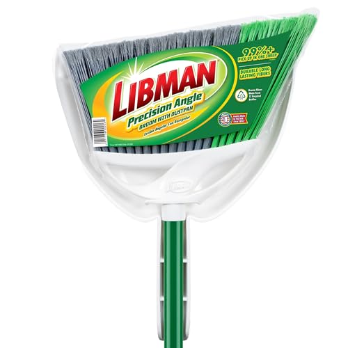 Juego de Escoba Libman FlexTech con Recogedor para Barrer Pisos Interiores y Exteriores, Escoba para Pelo de Mascotas, 55” de Largo, 3 Piezas, 11 - imagen 1