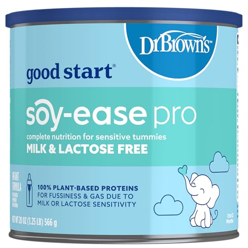 Good Start | Fórmula en Polvo Dr. Brown's Soy-ease Pro para Bebés, Sin Lácteos y Sin Lactosa, 20 Oz, Ideal para Barriguitas Sensibles - imagen 3