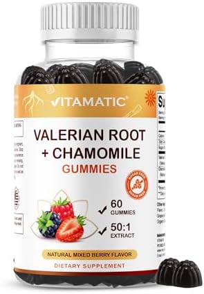 Gomitas de Raíz de Valeriana y Manzanilla Vitamatic – Extracto Botánico a Base de Plantas – Sabor Berry Mixto – Veganas, Sin OGM, Sin Gluten – - imagen 1
