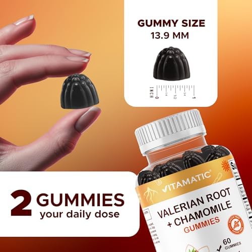 Gomitas de Raíz de Valeriana y Manzanilla Vitamatic – Extracto Botánico a Base de Plantas – Sabor Berry Mixto – Veganas, Sin OGM, Sin Gluten – - imagen 3