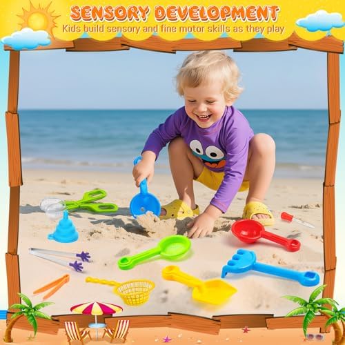 Set de 11 Piezas de Relleno para Caja Sensorial, Juguetes para Habilidades Motoras Finas con 5 Cucharas, Pinzas, Mini Pinzas de Silicón, Tijeras, - imagen 4