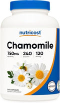 Nutricost Manzanilla 750mg, 240 Cápsulas Vegetarianas, 120 Porciones - Libre de OGM, Sin Gluten - imagen 1