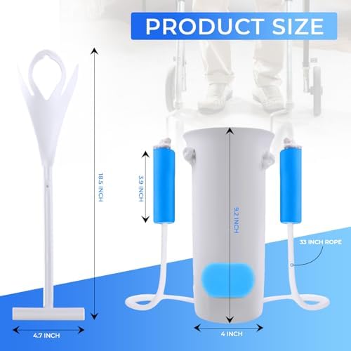 Kit de Ayuda para Poner Calcetas, Premium, con Dispositivo Flexible y Cuerda Larga para Quitar Calcetas o Medias. Ideal para Poner y Quitar Calcetas. - imagen 4
