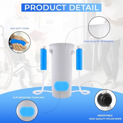 Kit de Ayuda para Poner Calcetas, Premium, con Dispositivo Flexible y Cuerda Larga para Quitar Calcetas o Medias. Ideal para Poner y Quitar Calcetas. - imagen 5