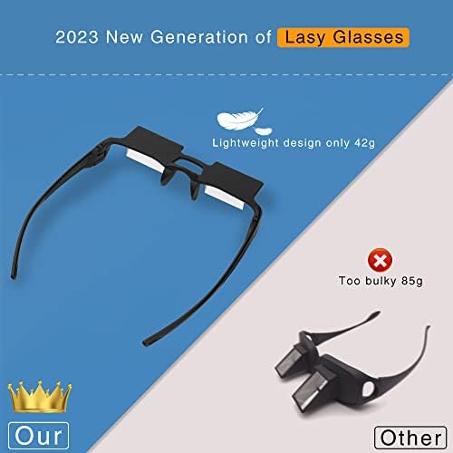 Gafas Horizontales Lentas de 90 Grados para Leer o Ver TV Acostado, Gafas Prismáticas para Jugar en Móvil, Marco Ligero y Cómodo - imagen 5
