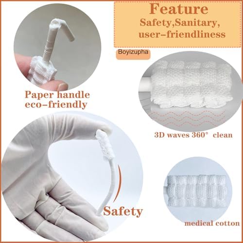 Boyizupha 100 Piezas Limpiador de Lengua para Bebés, Cepillo de Dientes Desechable, Cuidado Dental para Recién Nacidos y Niños Pequeños - imagen 2
