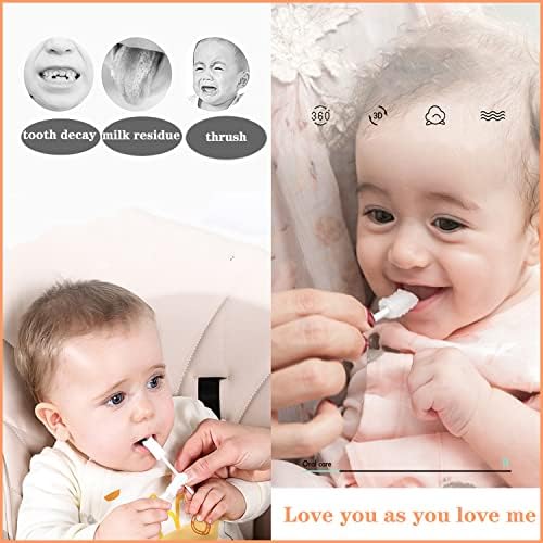 Boyizupha 100 Piezas Limpiador de Lengua para Bebés, Cepillo de Dientes Desechable, Cuidado Dental para Recién Nacidos y Niños Pequeños - imagen 4