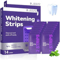 Tiras Blanqueadoras de Dientes Moradas, Reducción Suave de Manchas y Brillo Natural, Tiras Portátiles para Uso en Casa o Viajes (2 piezas) - imagen 1