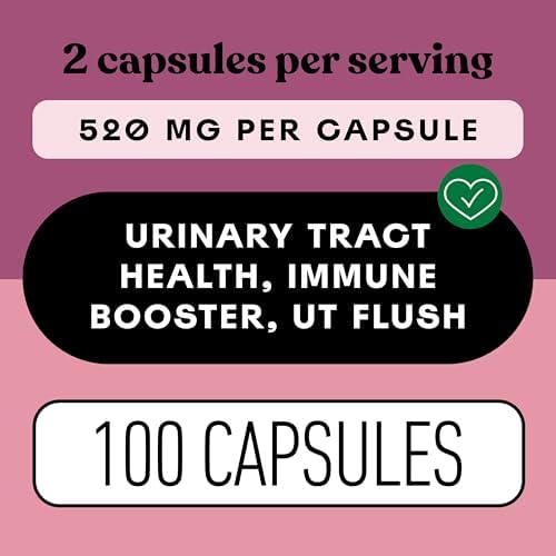 Cápsulas Orgánicas de D-Mannosa y Arándano Completo Natural Products 520mg | 100 Contenido | Soporte UT a Base de Plantas | Vegano, No GMO, Kosher, - imagen 5