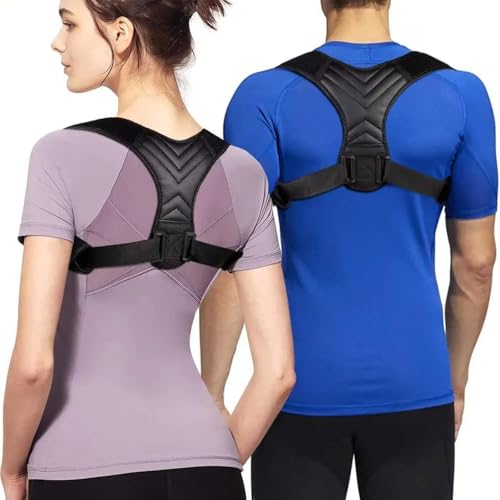 Corrector de Postura para Mujeres y Hombres, Soporte para la Espalda Superior, Faja Ajustable para Mejorar la Postura y Aliviar el Dolor de Cuello - imagen 1