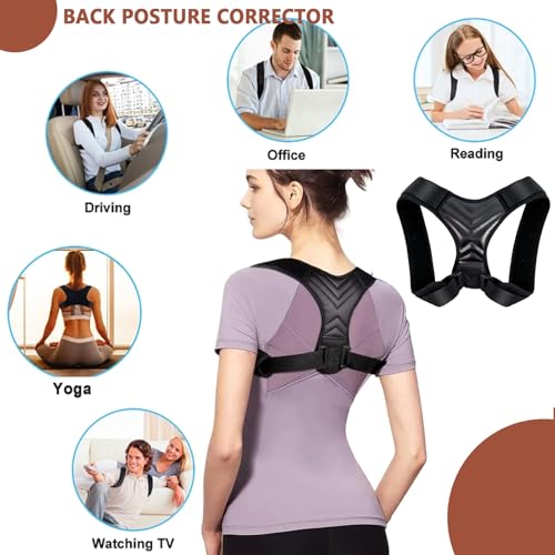 Corrector de Postura para Mujeres y Hombres, Soporte para la Espalda Superior, Faja Ajustable para Mejorar la Postura y Aliviar el Dolor de Cuello - imagen 7
