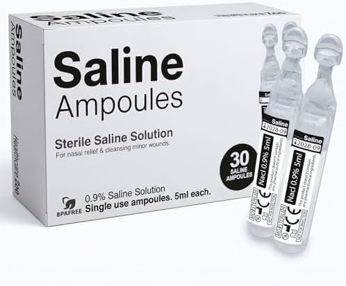 Solución Salina Healthcare Zoo, 0.9% Cloruro de Sodio, 30 Tubos Desechables de 5ml - imagen 1