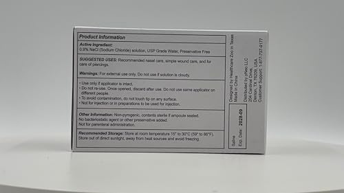 Solución Salina Healthcare Zoo, 0.9% Cloruro de Sodio, 30 Tubos Desechables de 5ml - imagen 4