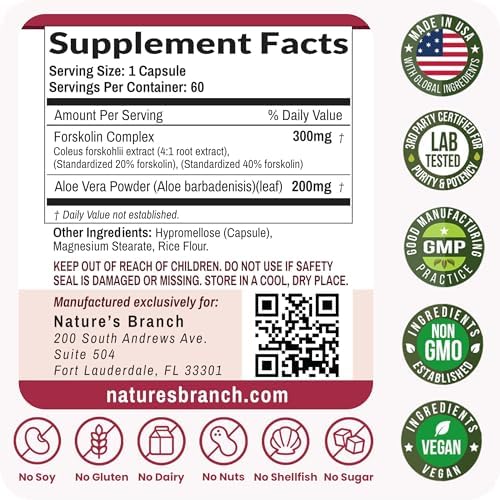 Ultra Forskolin 500mg para Apoyo al Peso - Extracto de Raíz de Coleus Forskohlii de Máxima Potencia para Hombres y Mujeres, Salud Cardiaca - Complejo - imagen 6
