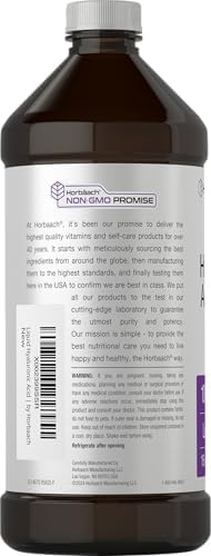 Suplemento Líquido de Ácido Hialurónico Horbäach | 100 mg | 16 oz | Sabor Mezcla de Berries | Fórmula Sin OGM y Sin Gluten - imagen 3