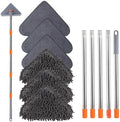 Mopa de Pared ZYHZYHA con Mango de 80 Pulgadas, Herramienta Limpiadora para Ventanas, Paredes, Ventiladores de Techo, Polvo y Pisos, Incluye 6 Paños - imagen 1
