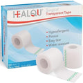 Cinta Quirúrgica HEALQU, 6 Rollos, 2x10yd - Cinta Médica Transparente para Cuidado de Heridas, Tubos y ros Auxilios - Impermeable y Transpirable. - imagen 1